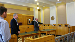 Courtroom at the Potter County Courthouse