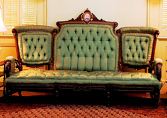 Pottier and Stymus sofa at Starr Family Home.