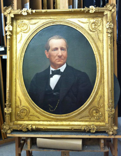 Restored portrait of George Clapp.
