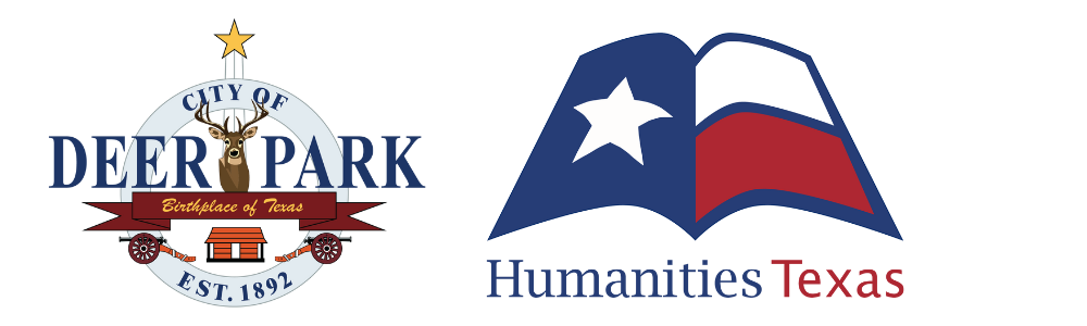 logos for the city of deer park and humanities texas