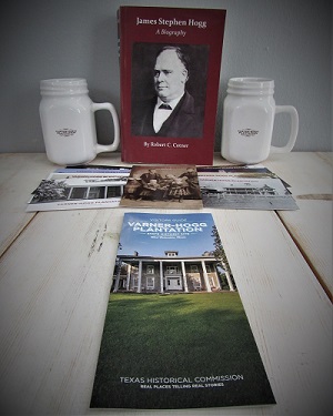 Governor Hogg biography, two mugs, postcard set, site guide