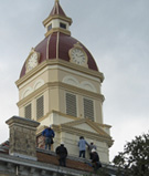 during restoration, Bandera County Courthouse