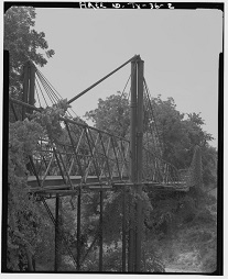 The Bluff Dale cable stayed bridge in Erath County, HAER photo from Library of Congress.
