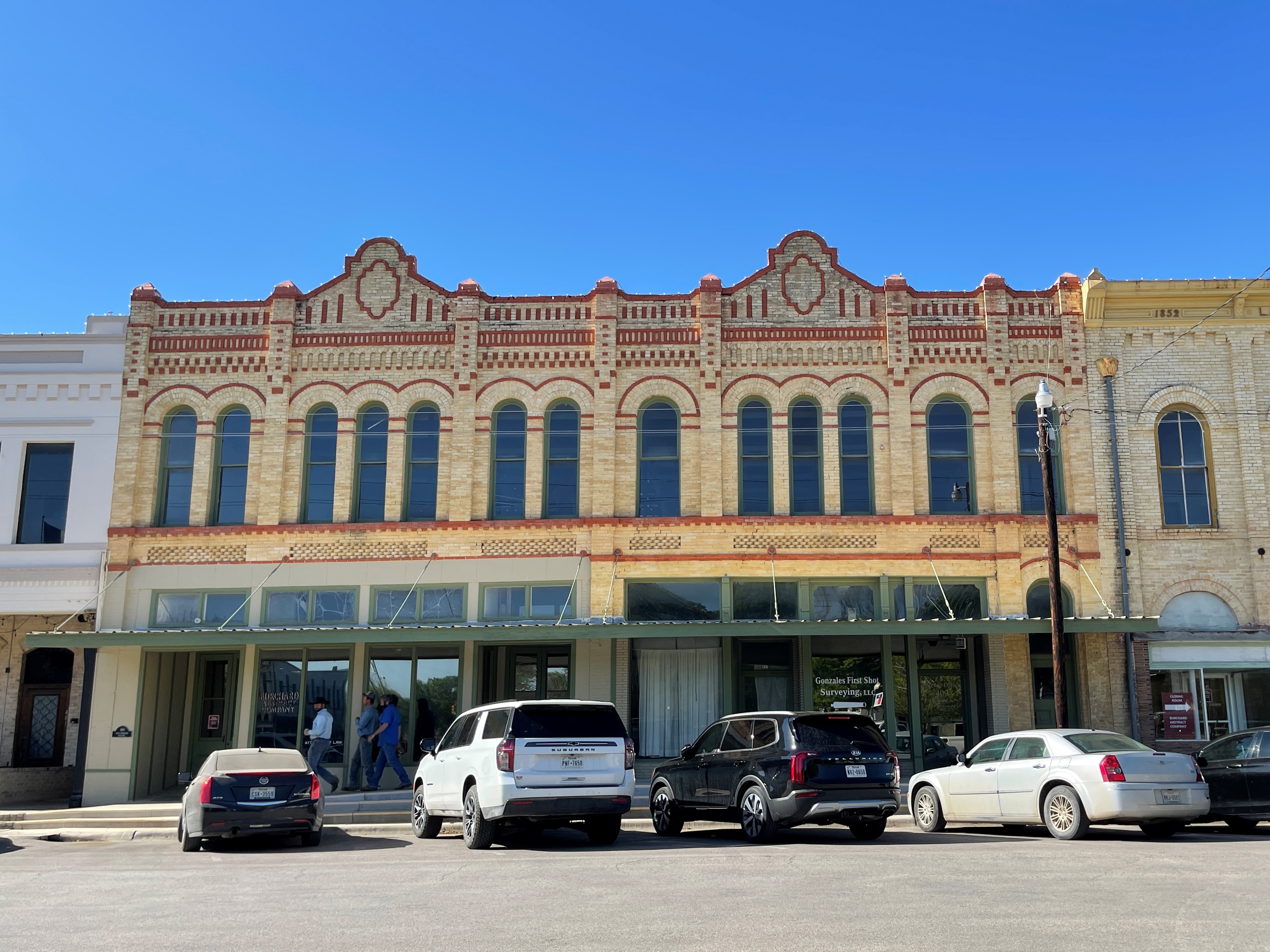 Historic buildings in Gonzales Main Street district. 