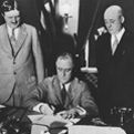 FDR bill signing ceremony