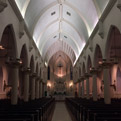 Interior of San Agustin Cathedral in Laredo.
