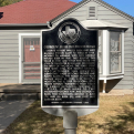 A Texas Historical Commission marker for the Bush Family Home