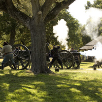 Cannons firing